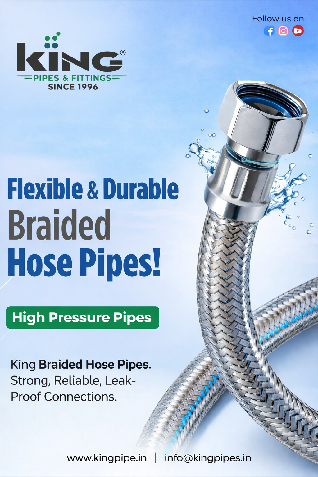 You are currently viewing Braided Hose Pipes for Fluid Transfer: Key Performance Parameters